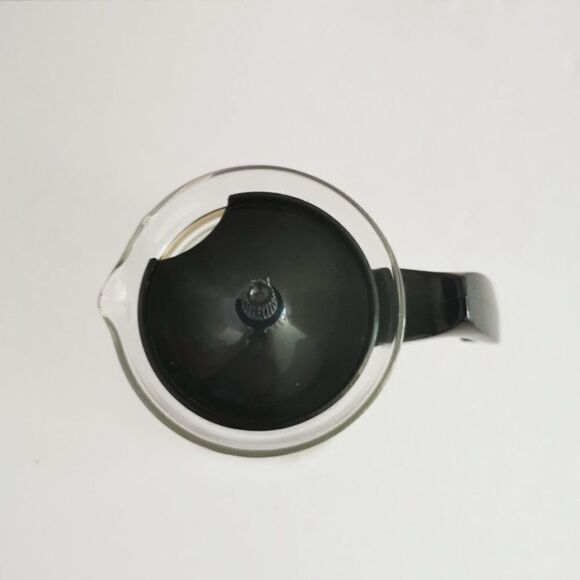 Vintage Pyrex Glass Carafe Gold Wheat Atomic Starburst MCM Retro Coffee Tea Pot - Picture 7 of 9